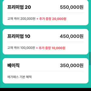 메가스터디 패스권 완전양도