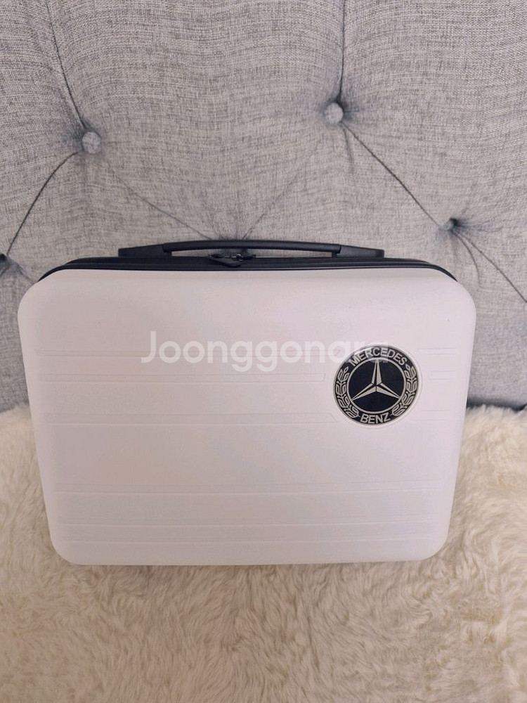 벤츠 화이트 코스메틱 케이스,캐리어 보조백 새상품--0