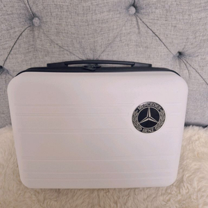 벤츠 화이트 코스메틱 케이스,캐리어 보조백 새상품