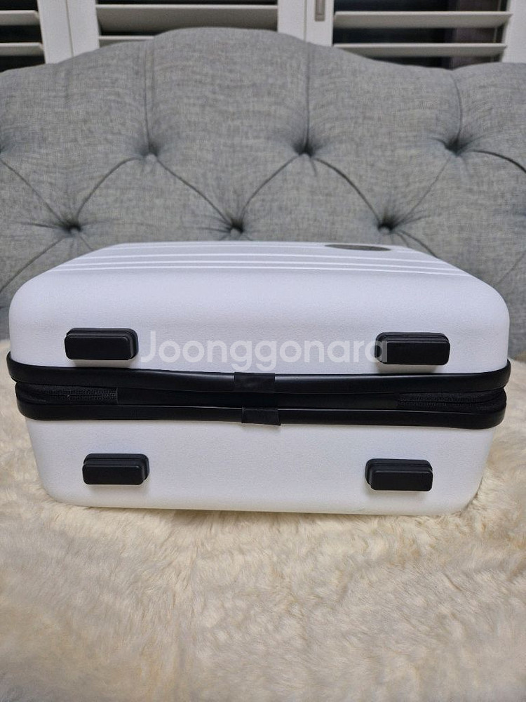 벤츠 화이트 코스메틱 케이스,캐리어 보조백 새상품--4