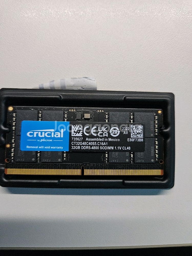 Crucial 32GB DDR5 램 미사용품 노트북용램--0