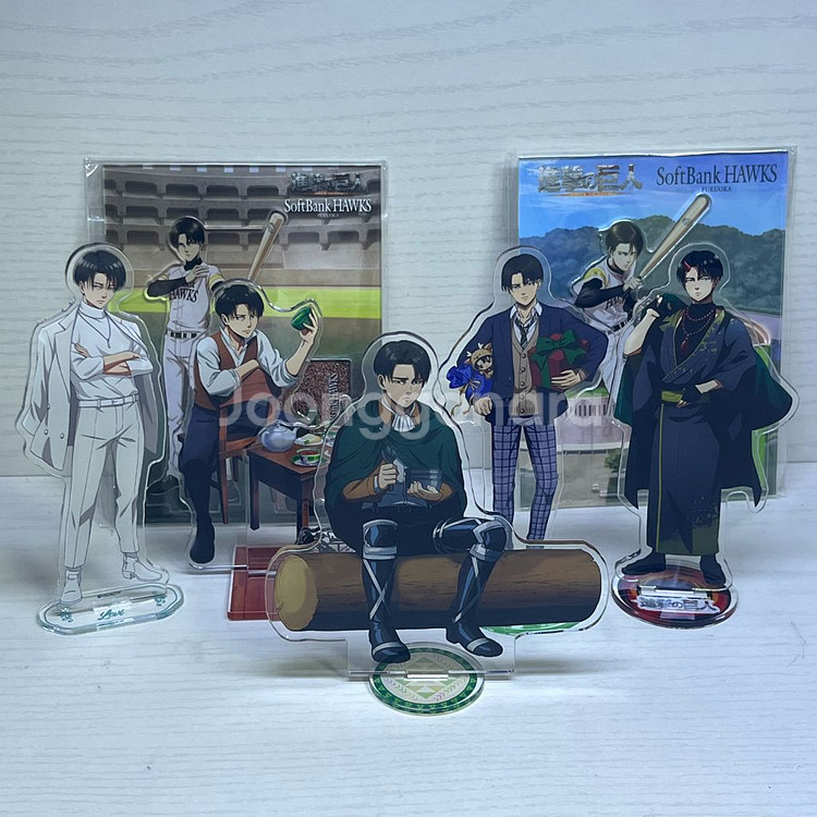 진격의거인 리바이 아커만 아크릴스탠드 7개 일괄--0