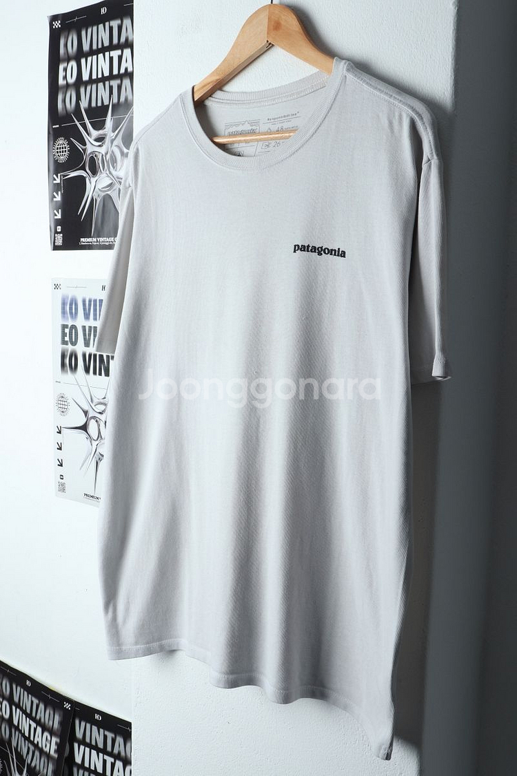 (S-XL) 파타고니아 반팔 티셔츠 사용감 그레이--0