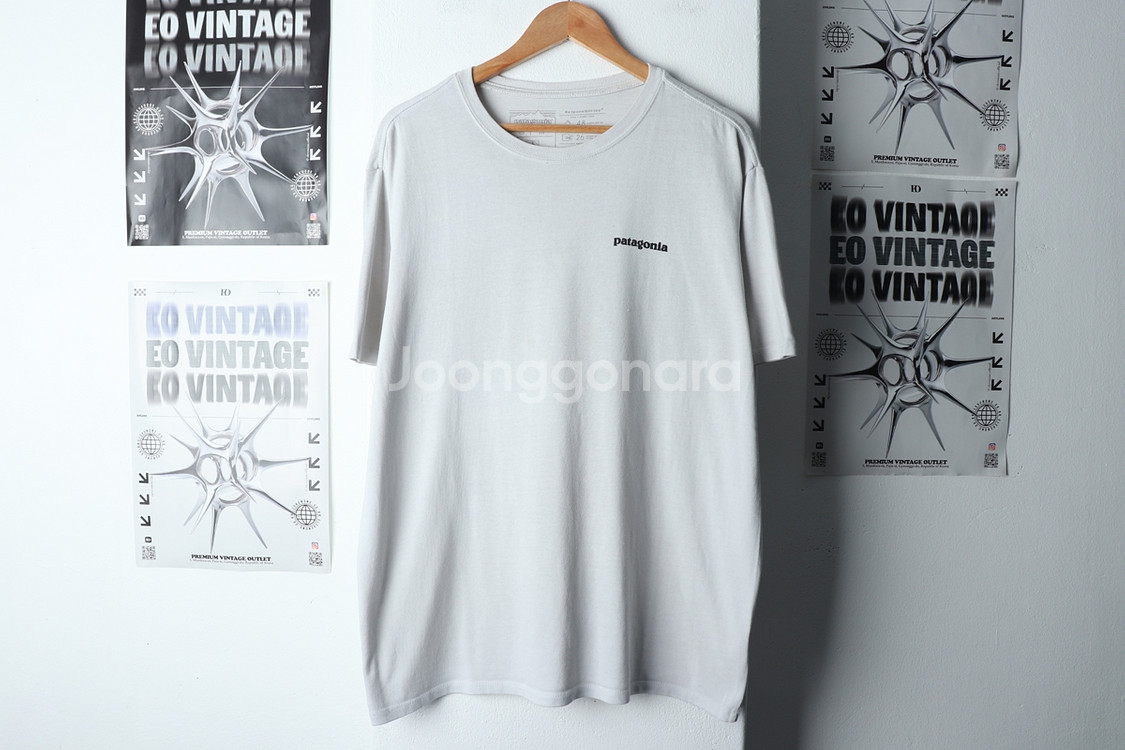 (S-XL) 파타고니아 반팔 티셔츠 사용감 그레이--1