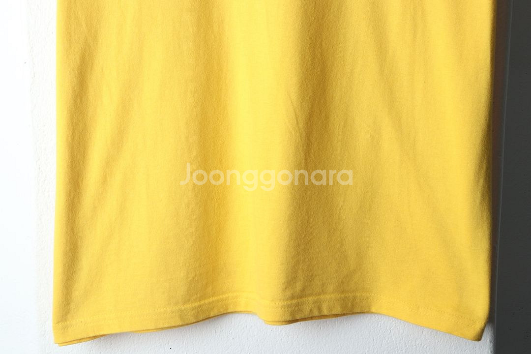 (M) 아웃도어 반팔 티셔츠 노랑 올드스쿨--3