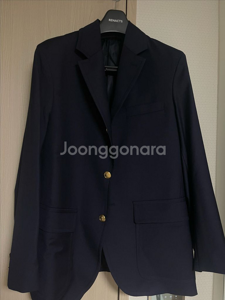 리넥츠 Wool Sack Cut Blazer [Navy--6