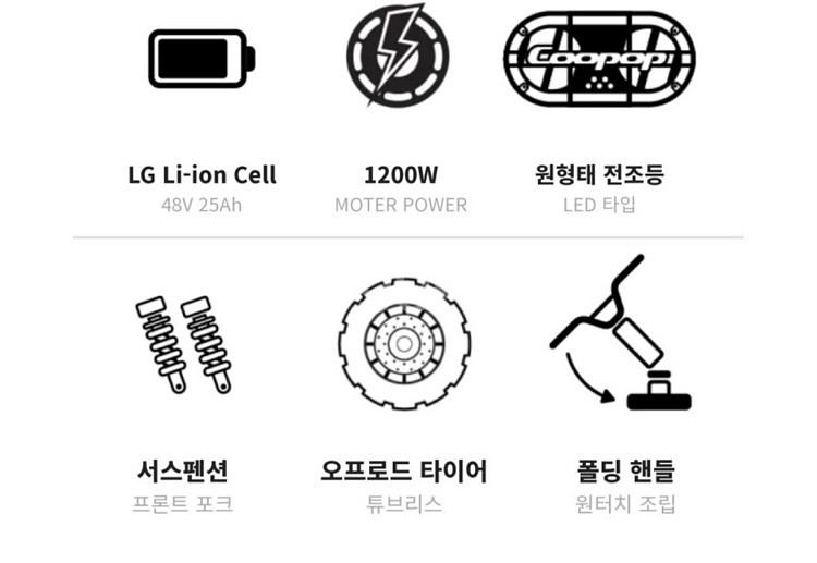 쿠팝 러거드 전동 스쿠터--4
