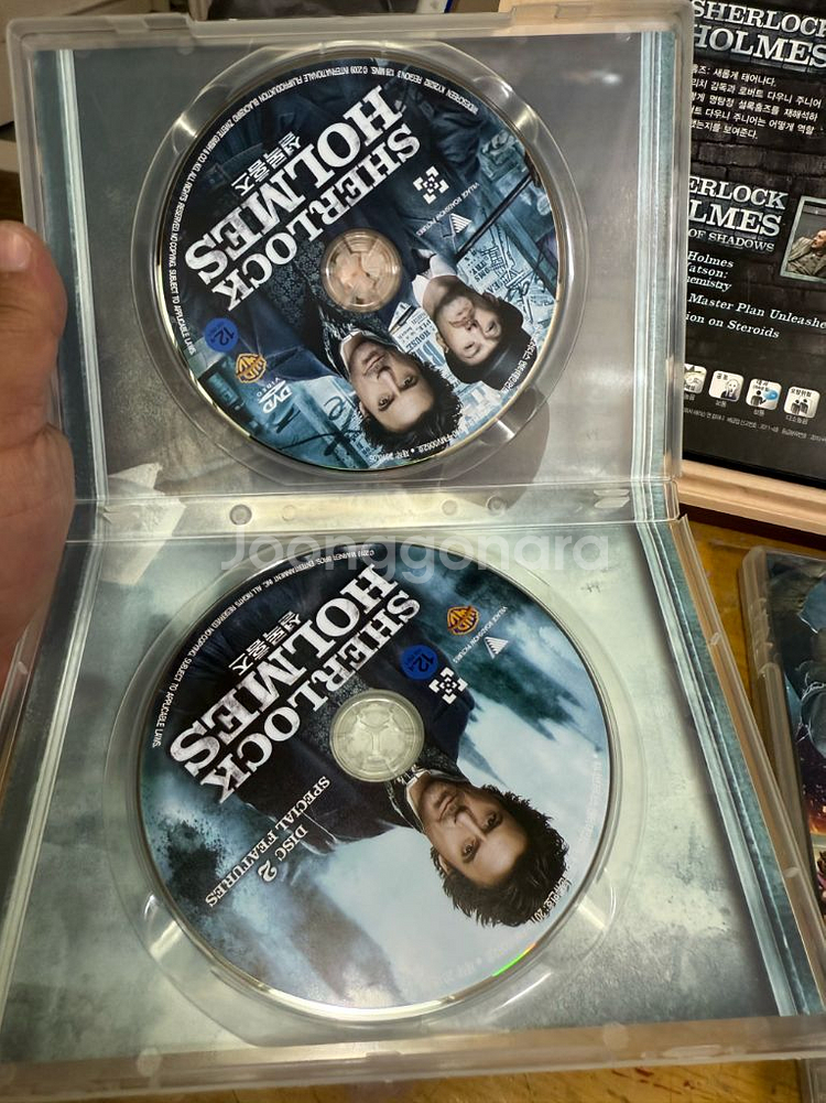 DVD 셜록홈즈1+2(그림자게임)세트.3disc--2