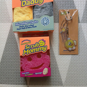 스크럽대디 행주 2종+스크럽마미+키체인