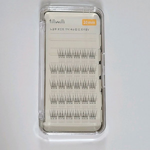 필리밀리 노글루 가닥 속눈썹 02 트리플V 10mm