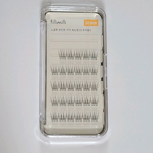 필리밀리 노글루 가닥 속눈썹 02 트리플V 10mm