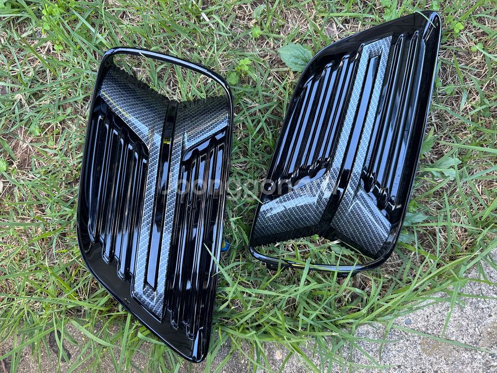 XM3 안개등 가니쉬 좌우 셋트 수전사카본--0