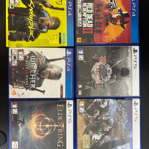 ps4/ps5 게임 타이틀(엘든링, 진삼국무쌍 등)