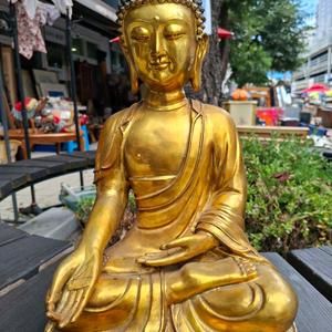금계 황동 불상