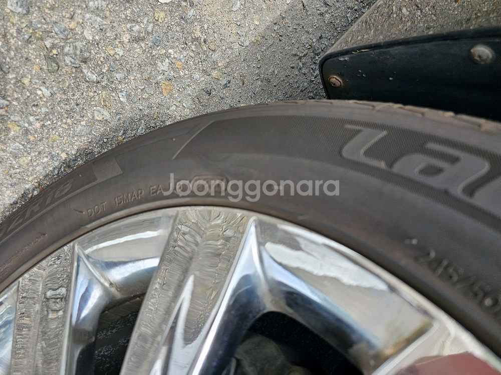 뉴에쿠스 vi/순정18인치/중고 크롬휠,타이어/개인--8