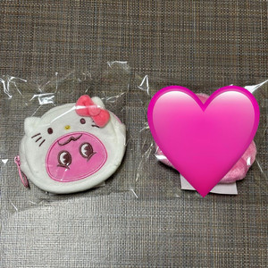 키 복실이 x 헬로키티 콜라보 팝업 파우치 키링 미개봉