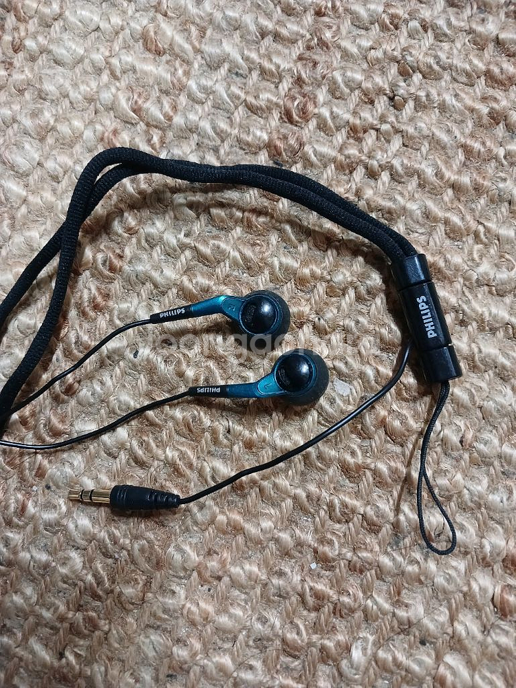 필립스 유선 이어폰 구형 모델 카세트 플레이어--0