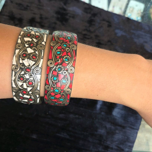 산호 화이트오닉스 신주 팔찌