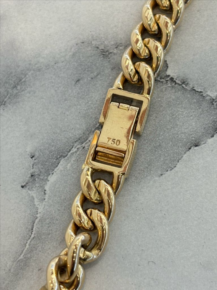 18k 광폭체인목걸이 10.06돈 남자금목걸이 이미지