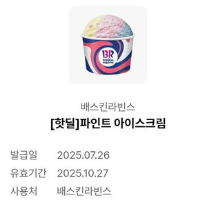 배스킨라빈스 파인트 아이스크림