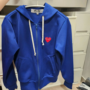 꼼데가르송 후드집업 블루 스몰 여성용