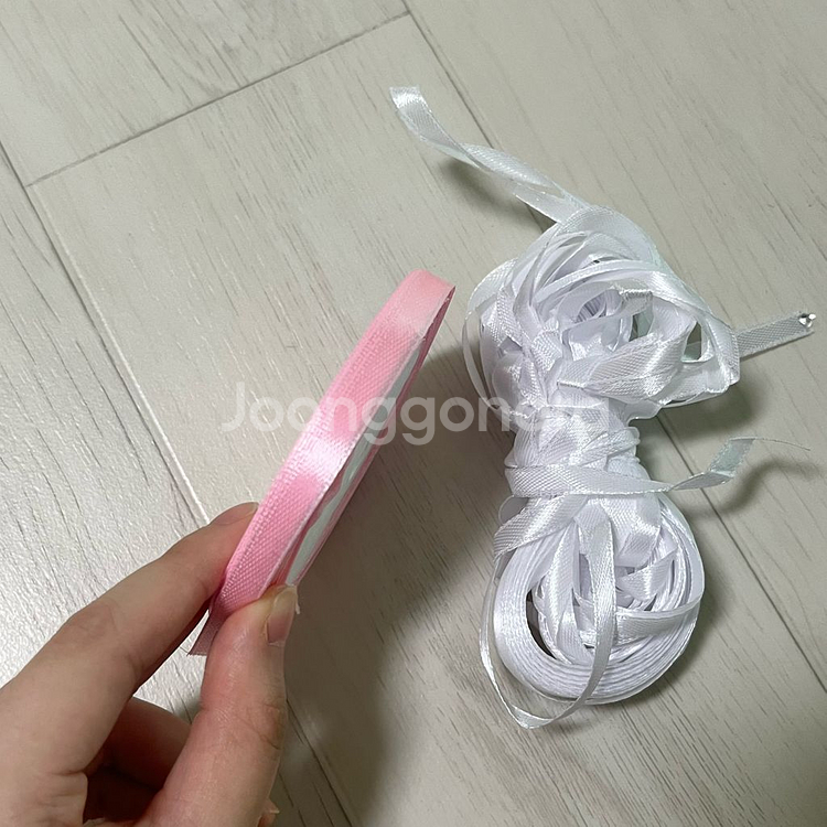 실크 리본 끈 6mm 새틴 쉬폰 선물 포장 용품 오간디--1