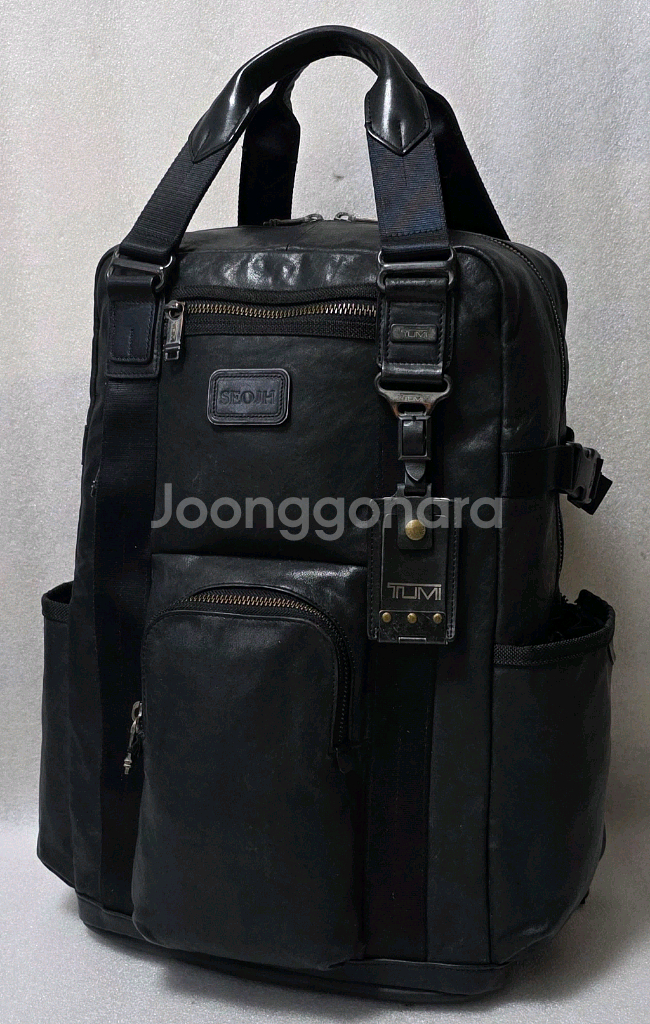 투미 알파 브라보 르준 빈티지 레더 백팩 92380DH--0