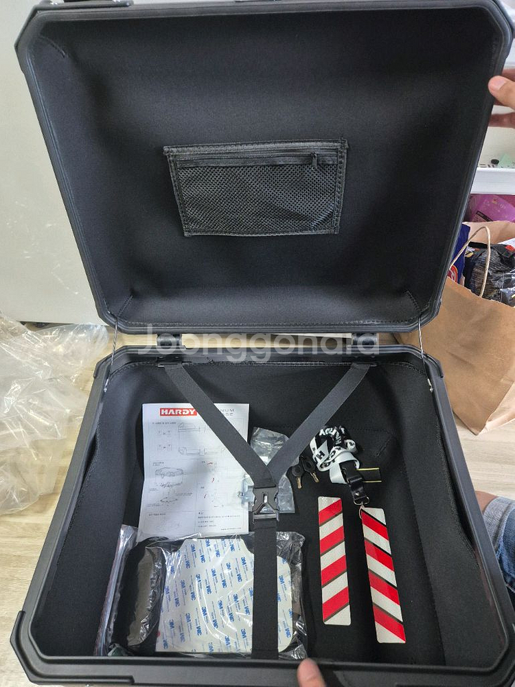 새상품) HARDY HD85 메탈 블랙 탑박스--0