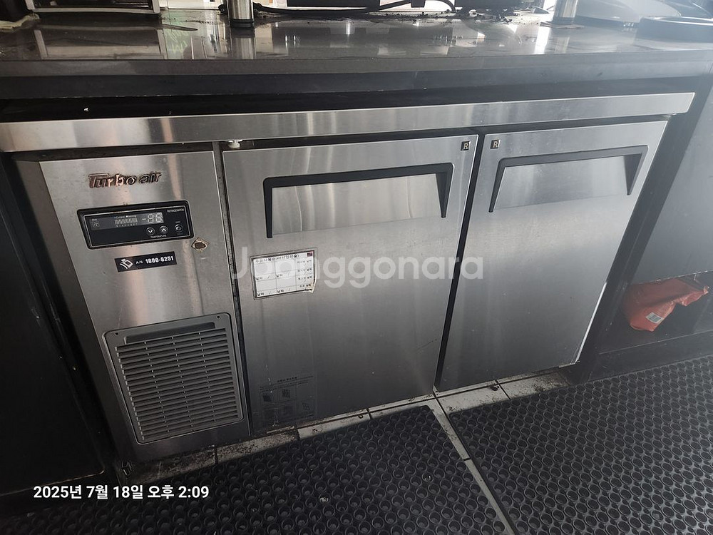 터보에어 테이블냉장냉동고 1200 영업용 간냉식 올스텐--1