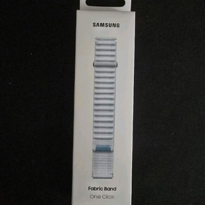 갤럭시워치 스트랩 페브릭 밴드 M/L 블루 화이트