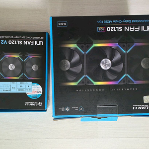 리안리 유니팬 sl120 블랙 3팩+1팩 팔아요
