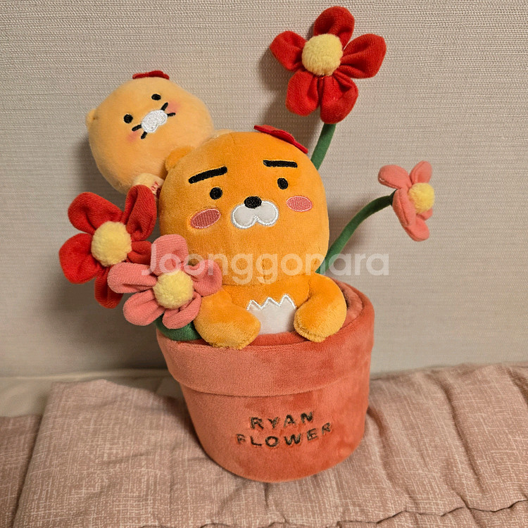 꽃화분 인형 춘식이와 라이언--0