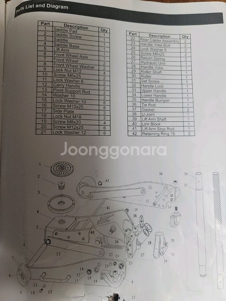 피츠버그 레이싱 3톤잭 작키 자동차휠 타이어 엔진오일--7