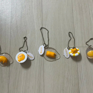 가챠뽑기 구데타마 마스코트4 키링 5종세트