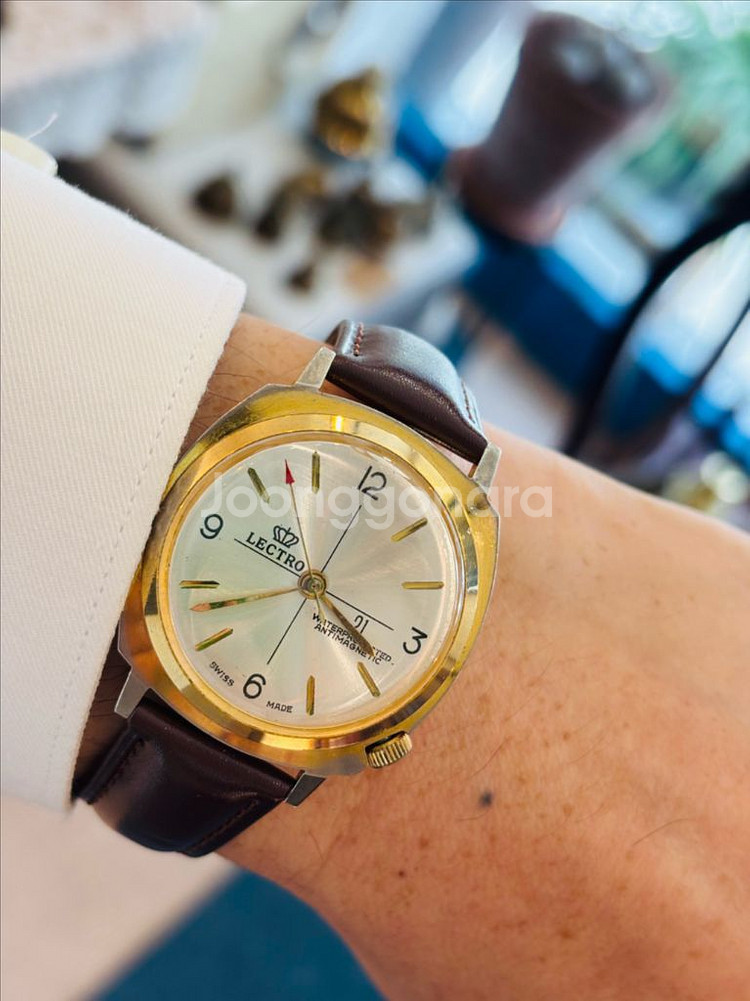 스위스 Lectro 빈티지 수동시계--4