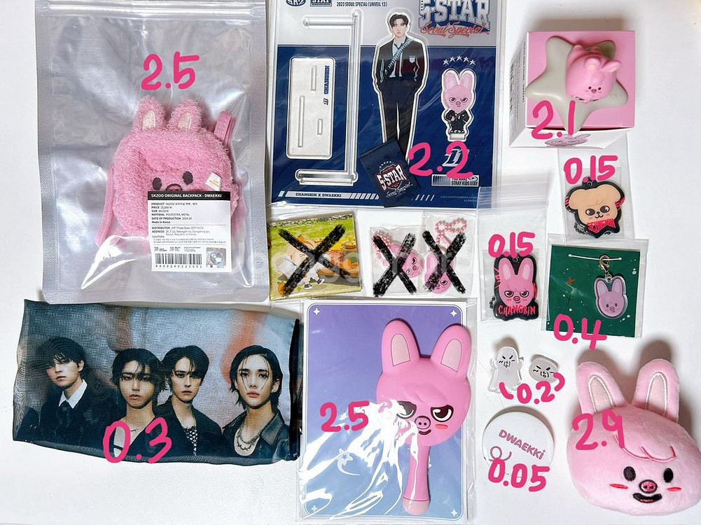 스트레이키즈 포카 인형 스키주 굿즈 엽서 특전 등 양도--2