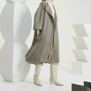 (새상품) 타임 캐시미어 퍼프커프스 코트