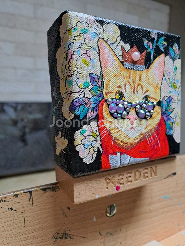 고양이 아크릴 그림액자입니다--1