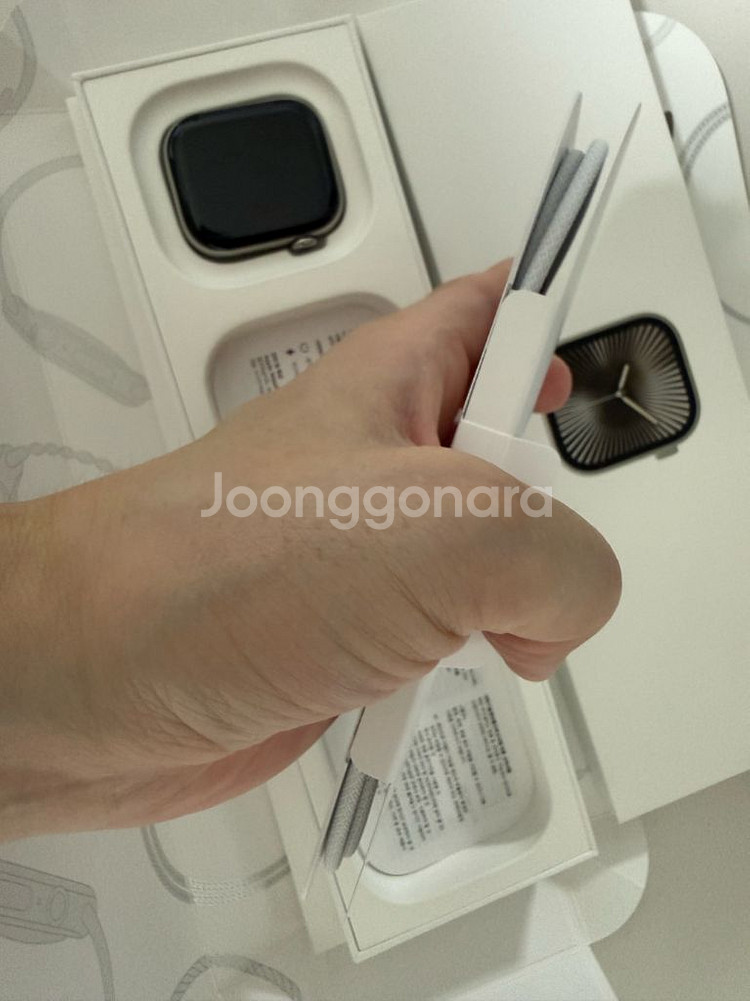 애플워치 10 내추럴 티타늄(셀룰러, 42mm) 팝니다--1