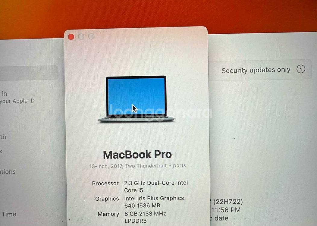 맥북프로 2017 13인치 8GB / 128 SSD--2