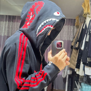 아디다스 베이프 샤크 후드집업