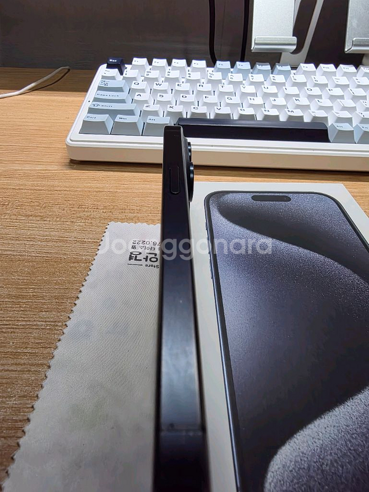 아이폰15프로 블루티타늄 128gb 애케플O--5