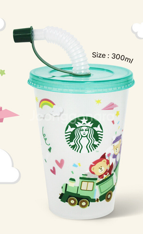 스타벅스 25 키즈리유저블컵 300ml (새상품)--0