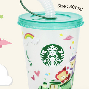 스타벅스 25 키즈리유저블컵 300ml (새상품)