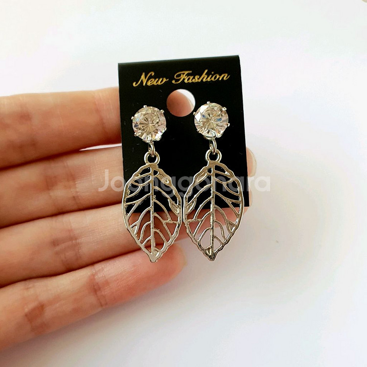 나뭇잎 귀걸이 / 패션 이어링--2