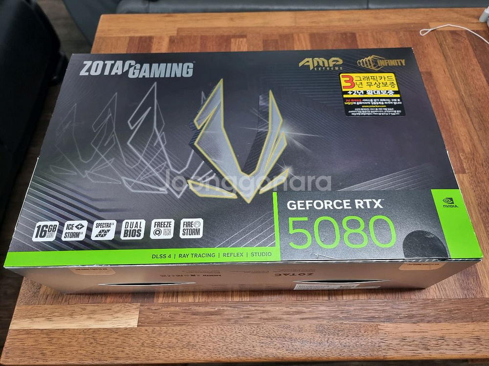 ZOTAC 5080 AMP 16GB 그래픽카드 판매--1