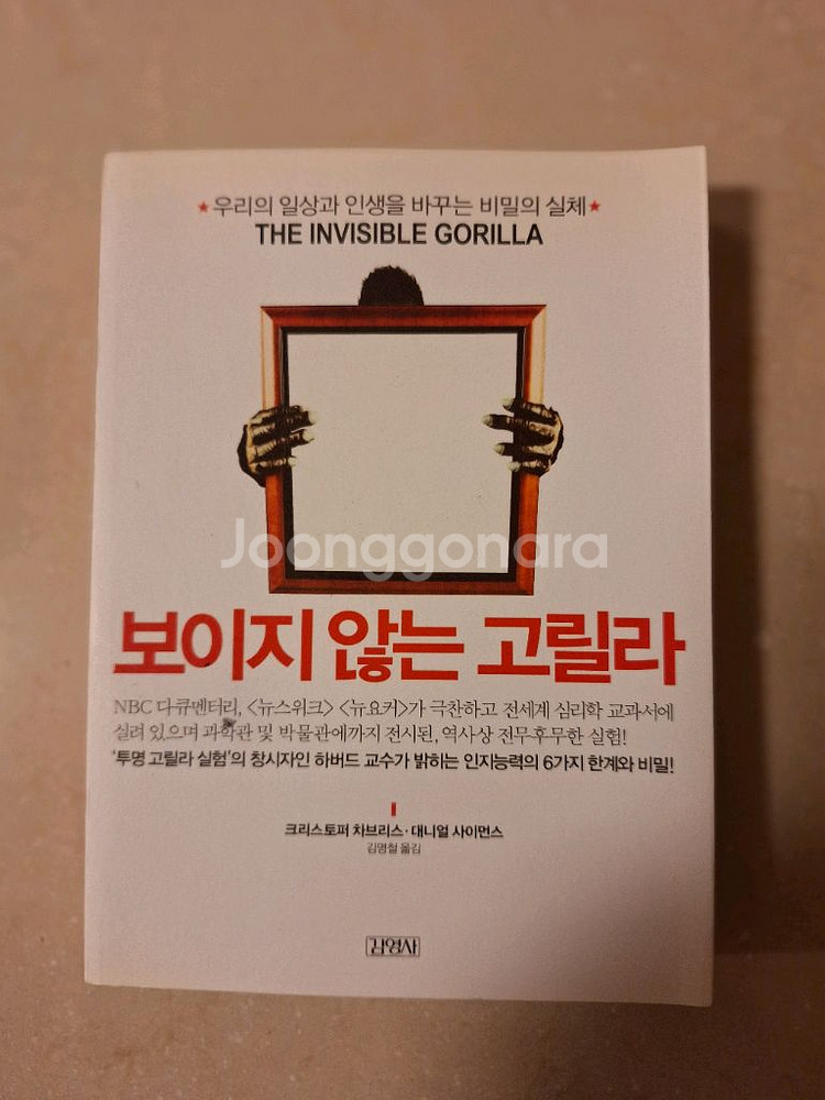 # 보이지 않는 고릴라(우리의 일상과 인생을 바꾸는 비--0