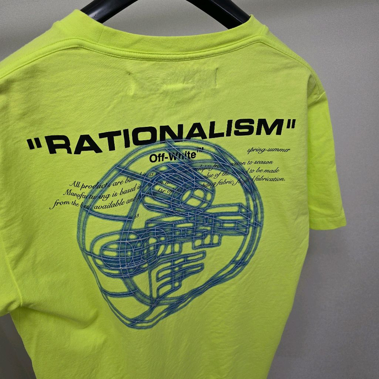오프화이트 3D 로고 네온 반팔 티셔츠 L사이즈 105 이미지
