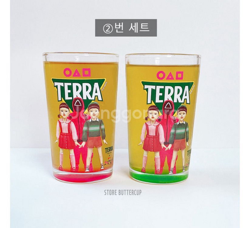 미개봉 새상품 오징어게임 맥주잔--0