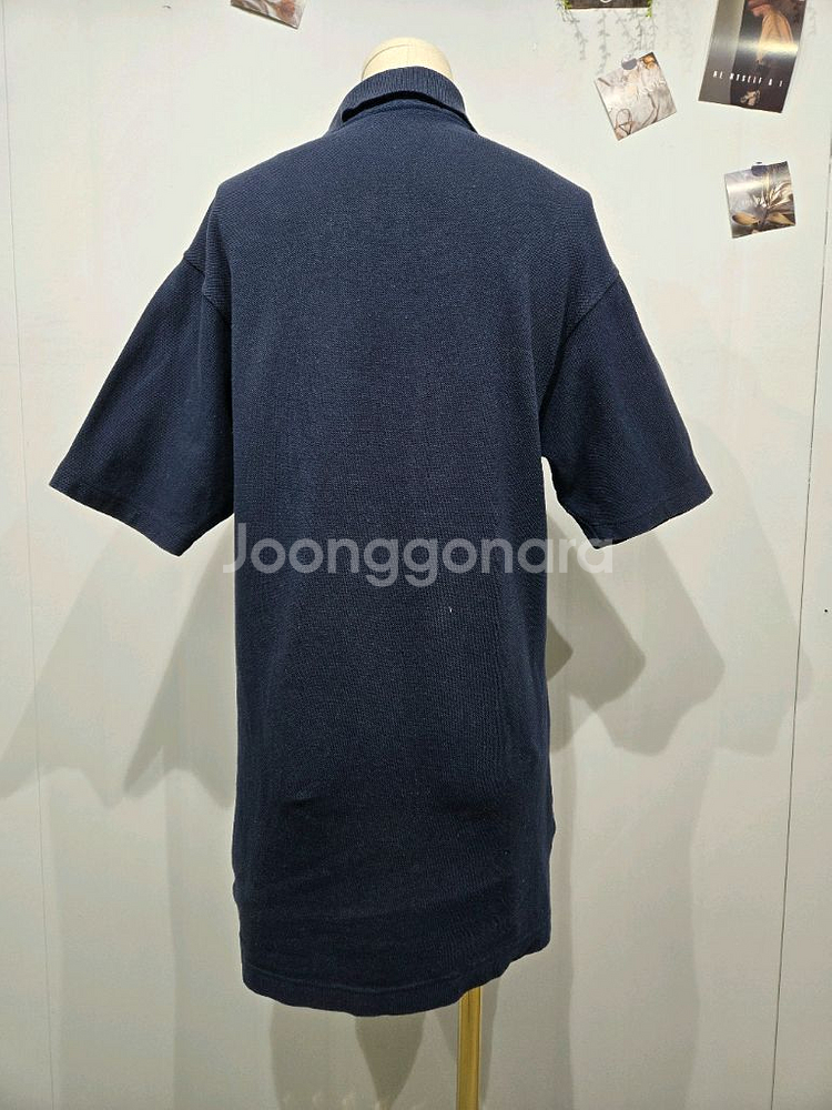 버버리 네이비 반팔 폴로티 티셔츠 반팔티--1